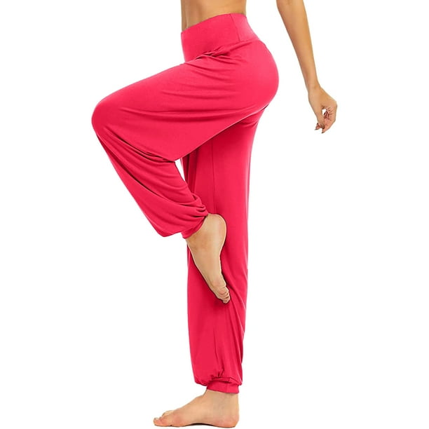 Gibobby Pantalon yoga mujer La yoga gruesa de la cintura alta jadea el  entrenamiento que corre las polainas de la yoga para las mujeres(Naranja,M)