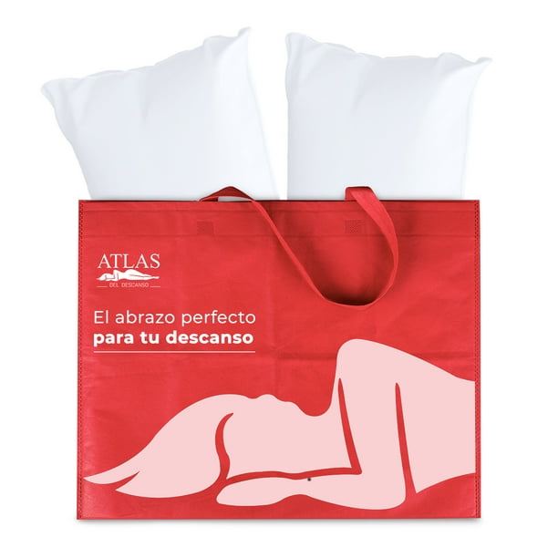 Cubre colchon,sabana Queen size mas 2Pack almohadas Atlas del descanso  Incluye bolsa reutilizable