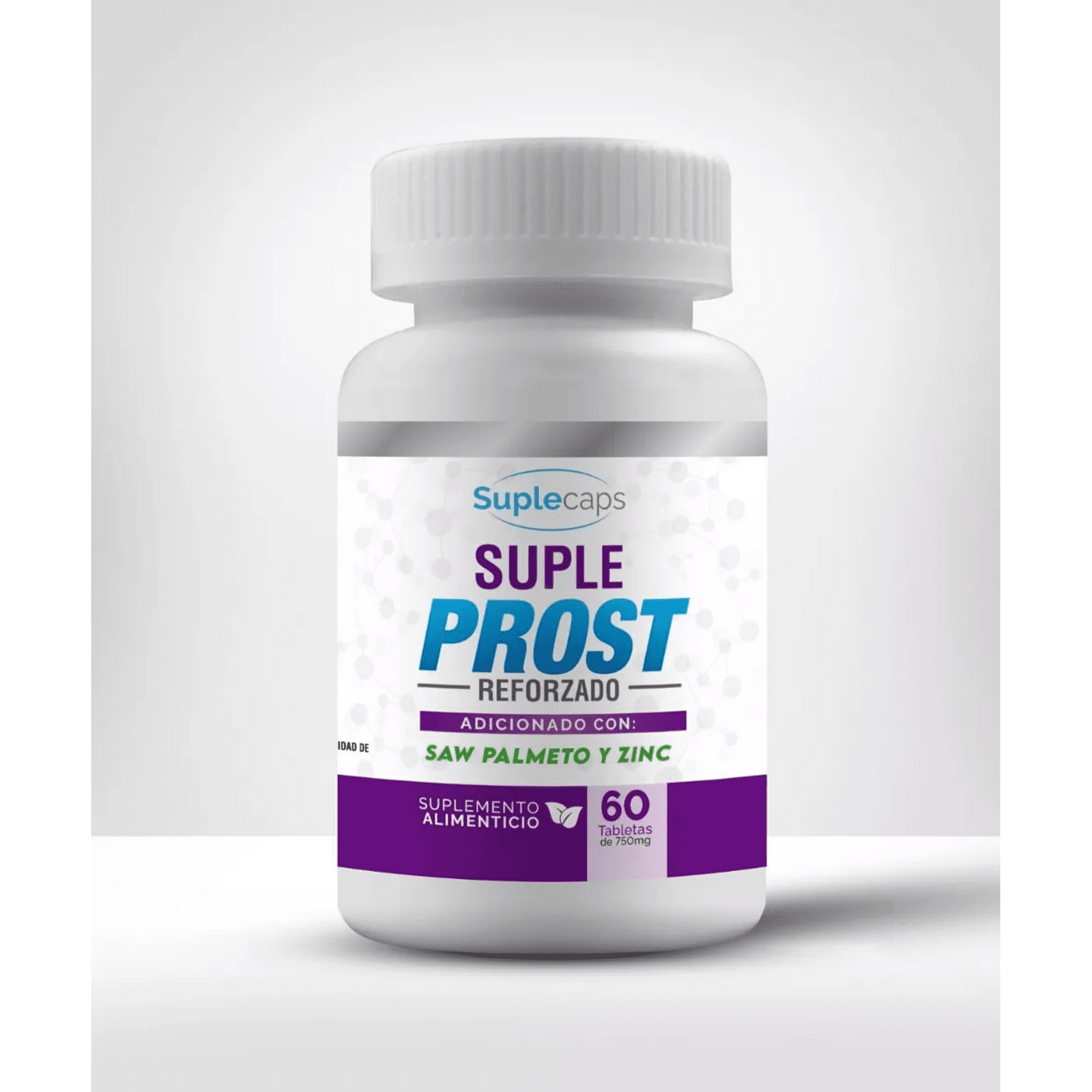 Suple prost con 60 tabletas de 750 mg c/U suplecaps suplecaps frasco