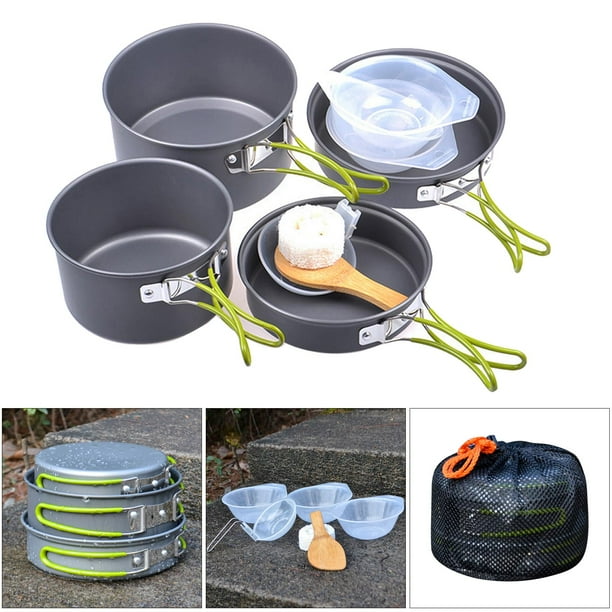 Accesorios, Set De Cocina Para Camping 6 Piezas Aluminio