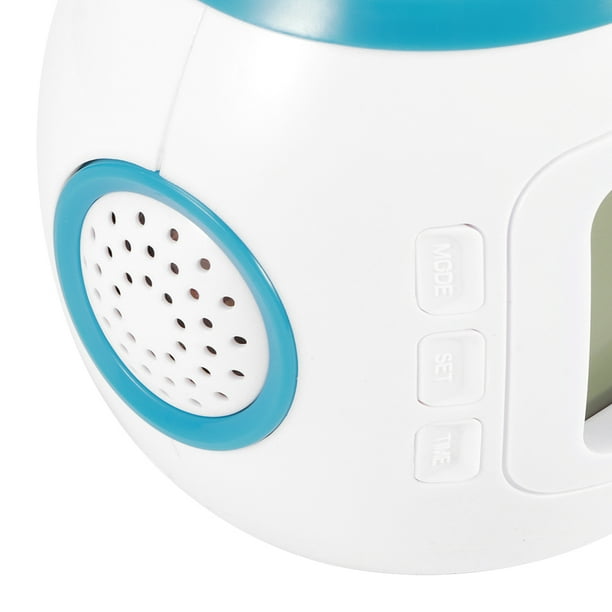 Despertador para niños, música de luz nocturna Reloj despertador de luz  nocturna con pantalla de temperatura y fecha Proyector de techo estrellado  para niños, niñas, bebés