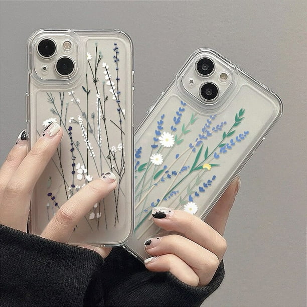  Carcasa para iPhone SE (2020), 7 y 8, diseño de flores :  Celulares y Accesorios