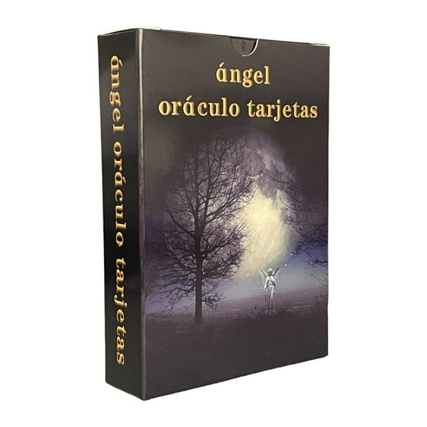 Baraja de oráculo en español con libro de guía de papel, cartas de Tarot  para principiantes, runas, adivinación, puntas de Ángel Fivean unisex