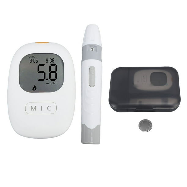  Fast Home medidor de glucosa en sangre, medidor de glucosa en  sangre portátil para el hogar antes y después de la comida, el resultado se  puede detectar en 8 segundos 