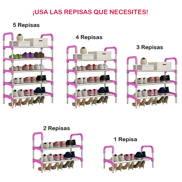 Zapatera Organizador Para 21 Pares De Zapatos Compartimiento Color Rosa VH  HOME ZAPATERA CLOSET