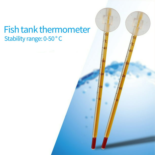 Wdftyju Termómetro Vertical para acuario medidor de temperatura de vidrio  para tanque de peces doméstico Wdftyju 5tt2sw6lb7xf1gk8