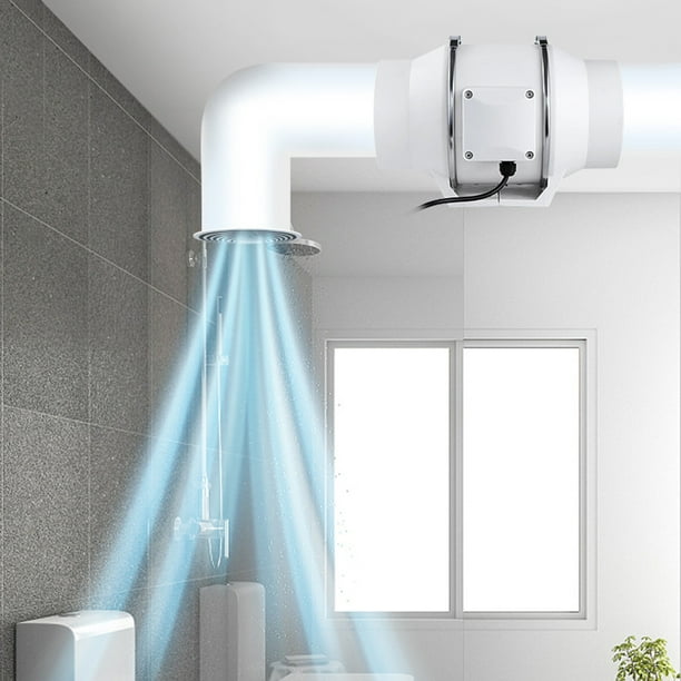 Ventilador de escape de tubo en línea silencioso para el hogar, Extractor  de aire para baño