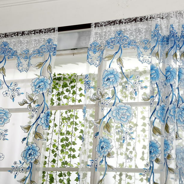 Wdftyju 2 uds cortina semiopaca decoración de ventana de partición de hoja  de vid Simple (gris) Wdftyju 5xb4nn0sz8xm2xp5
