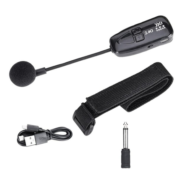 Micrófono inalámbrico de .4G Micrófono inalámbrico USB recargable para  amplificador , altavoces de escenario, profesor, guías turísticos, Gloria Micrófono  inalámbrico