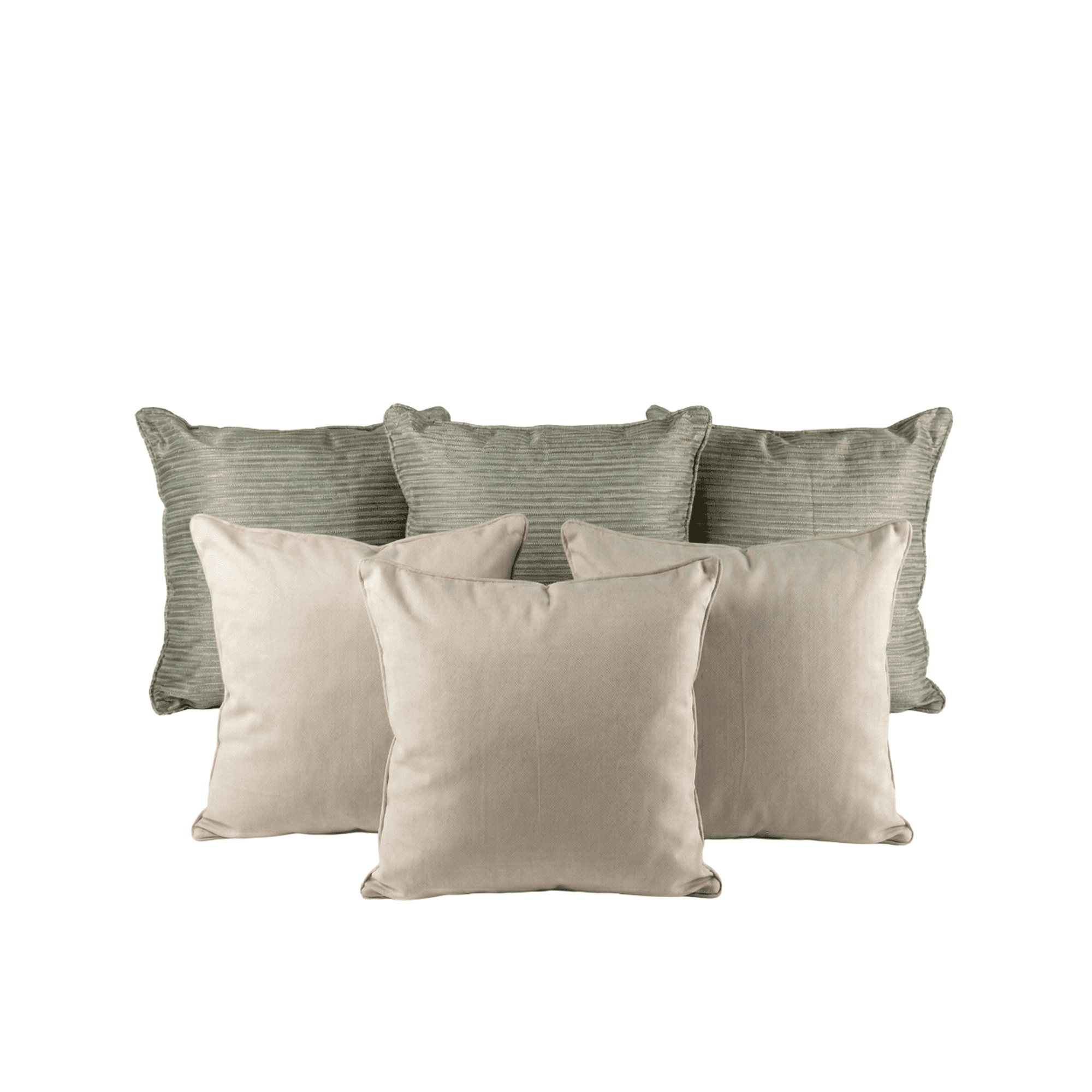 Set 6 cojines decorativos 45x45 comb x texturizado sala recámara