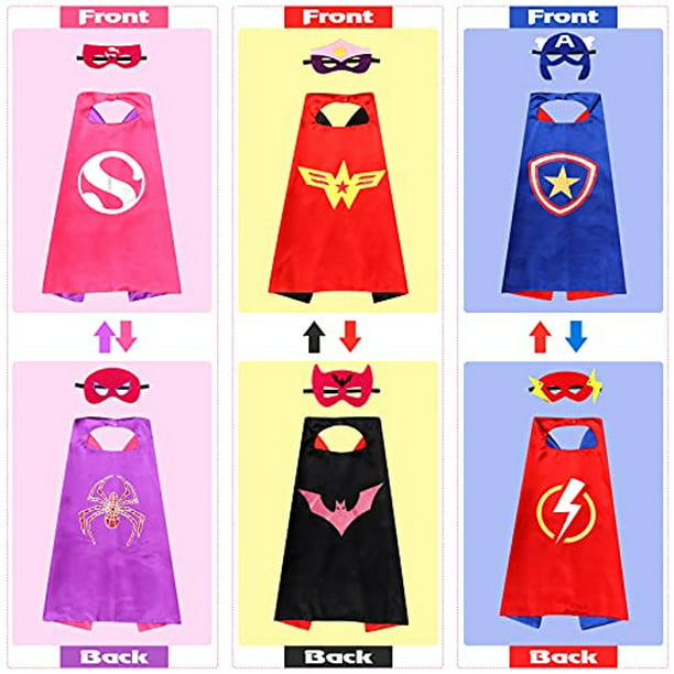 Gángster Perceptible rutina Capas y Máscaras de Superhéroes para Niñas - Disfraces de Disfraces de  Disfraces de Hallow kuaima kuaima | Walmart en línea