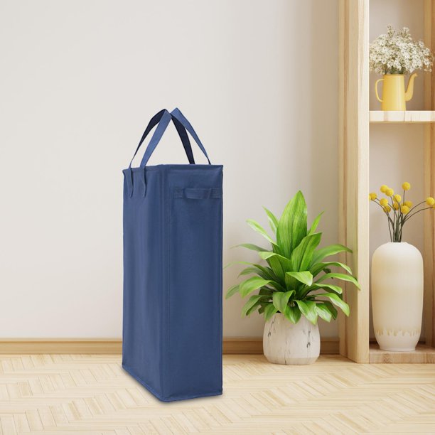 Bolsa de cesto de ropa sucia de 82L, cubo de lavado, bolsa de ropa sucia de  pie para el hogar con asas, cesta de ropa plegable de gran capacidad de  Negro perfecl