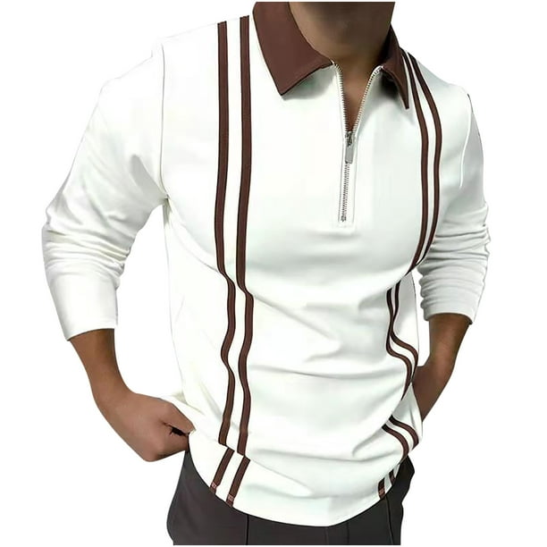 Camisa de manga larga con estampado de moda informal para hombre