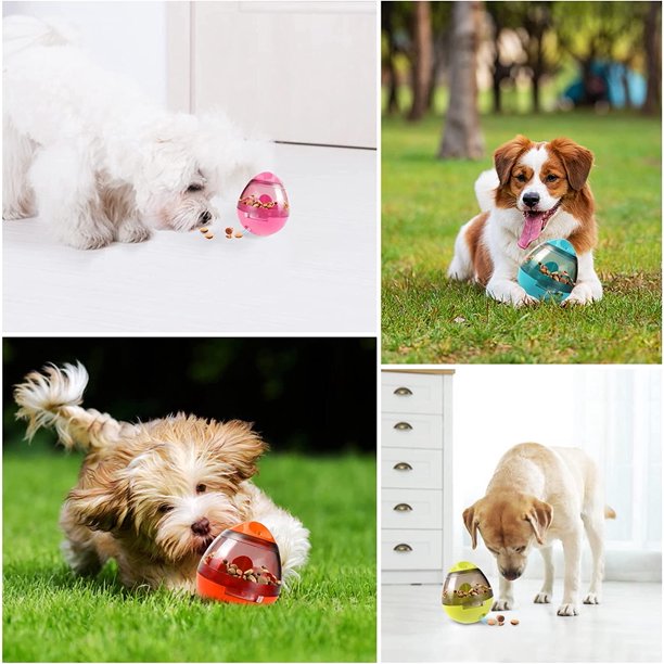 Juguete interactivo para perros, bola de alimentación lenta para perros,  juguete dispensador de golosinas para perros, rompecabezas dispensadores de