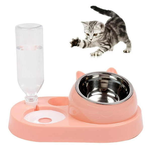 Dispensador de agua automático para mascotas y recipiente de comida para  perros Rosa Yuyangstore dispensador de agua para gatos