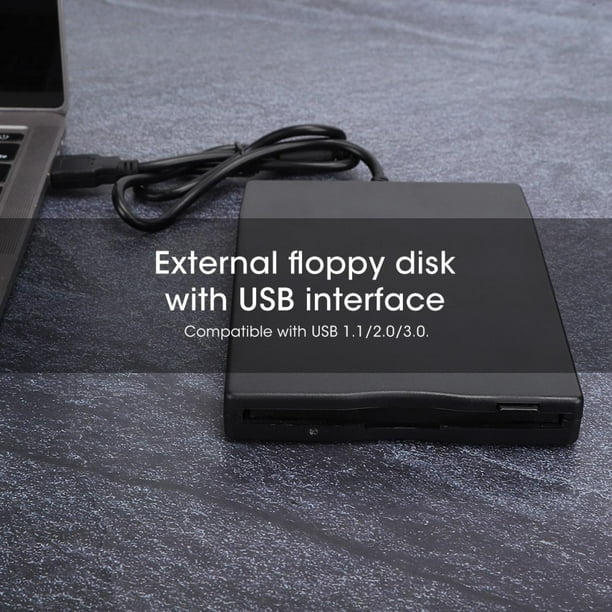 Lector de disquete externo Lector de disquete USB 3.5 pulgadas Lector de  disquete USB FDD de 1.44 MB de disquete portátil apto para PC Windows