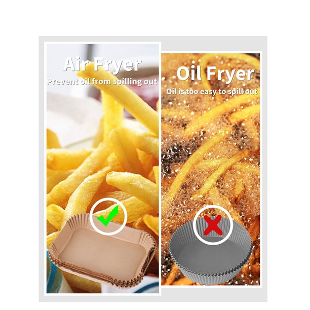 Bandejas de papel térmico para freidora de aire + Libro de recetas