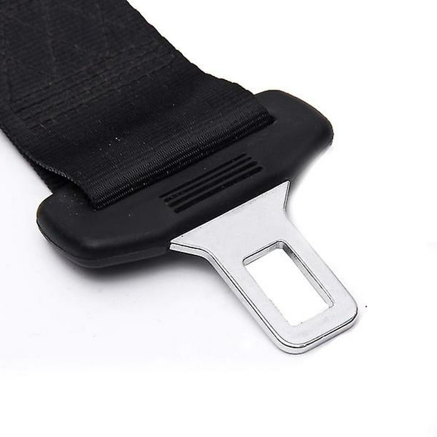 EX Extensor de cinturón de seguridad Extensores de cinturón de seguridad de  coche Hebilla de cinturón de seguridad 23cm Cinturón de extensión negro  brillar Electrónica