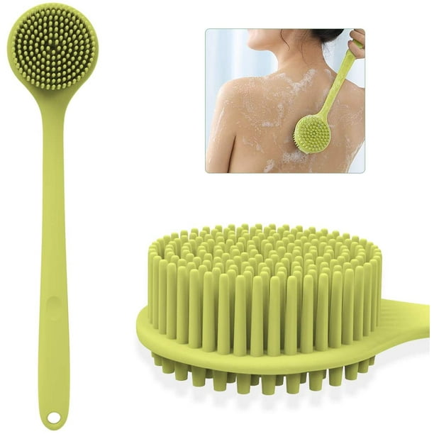 Cepillo eléctrico para el cuerpo de ducha, cepillo de espalda 5 en 1, mango  largo para cepillo de ducha, utilizado para limpieza corporal, masaje
