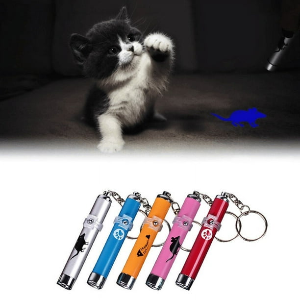 Pet Cat Toys LED Laser Pointer light Pen con animación brillante Mouse  Laser Pointer Pen Gatos Accesorios