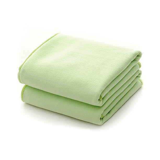 4 PCS / Pack Toalla facial de microfibra pequeña Toallas de baño súper  absorbentes (Verde)