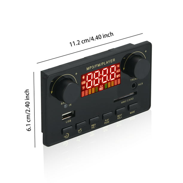 Módulo Amplificador De Audio Estéreo Bluetooth 5.0 Con Salidas 2x40W