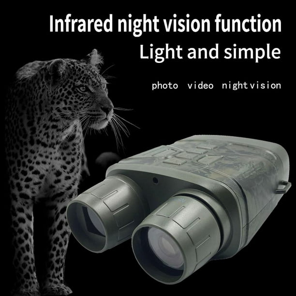 Gafas de visión nocturna, prismáticos de visión nocturna para oscuridad  total, visión nocturna infrarroja digital con pantalla de visión grande de  3