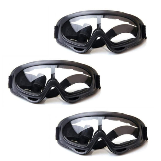Paquete de 3 gafas de seguridad para niños, gafas para juegos al aire libre  para niños Nerf N-Strike Pistol Elite Gun Game protección ocular y para  trabajo de laboratorio Rojo Verde