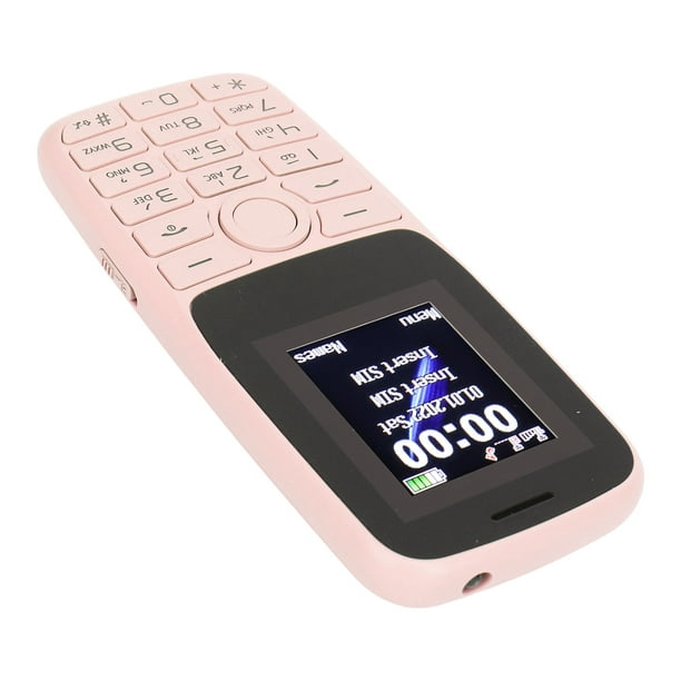 Teléfono móvil, teléfono celular desbloqueado 2G con pantalla HD de 2.4  pulgadas, función SOS, 6800 mAh gran volumen desbloqueado para personas