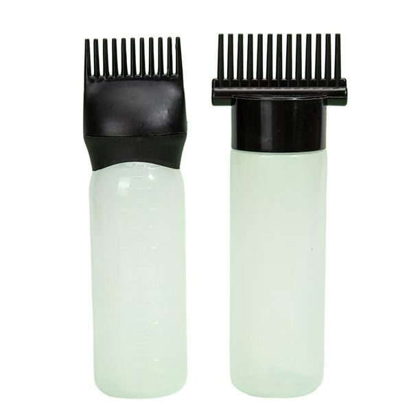 Aplicador de aceite para el cabello,Peine para botella de pelo de 180 ml -  Botella de