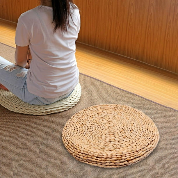 Cojín tatami japonés plegable para niños, esterilla gruesa para suelo,  portátil, para patio, meditación