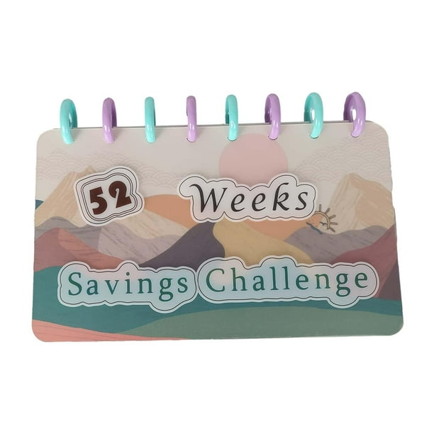 Comprar Carpeta de ahorros l Desafío de ahorro de 52 semanas Sobres en  efectivo Organizador para ahorrar dinero