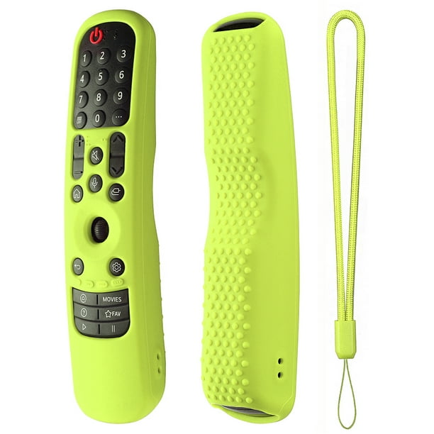 Kuymtek Funda antideslizante para mando a distancia de Smart TV para LG  MR21GA/MR21GC (verde luminoso)