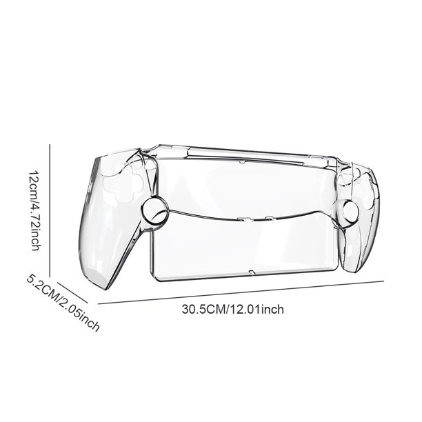 Funda protectora contra el polvo para consola de juegos PS5, funda  protectora de polvo vertical transparente de TPU con bolsillos de  almacenamiento