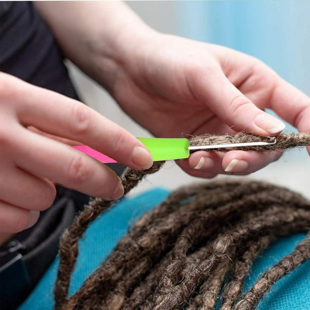 4 agujas de ganchillo de ganchillo/aguja micro para la extensión del pelo