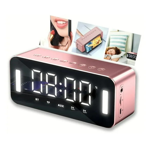 led reloj despertador digital petukita box altavoz bluetooth radios fm petukita box smart