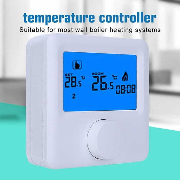Controlador de temperatura del termostato de calefacción inalámbrico RF LCD  Digital para sistema de calefacción eléctrica VoborMX herramienta