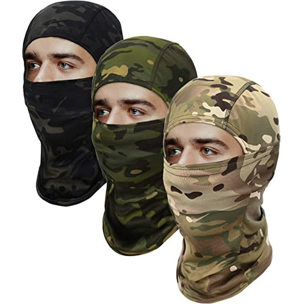 Marpat - Pasamontañas de camuflaje de camuflaje militar militar, verde,  negro, selva, camuflaje, máscara facial táctica de caza, Varios color
