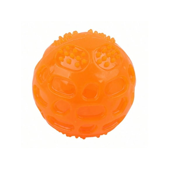 1pc tpr rubber super durable teeth grinding  cleaning sound emitting elastic ball toy suitable for dog interactive play
