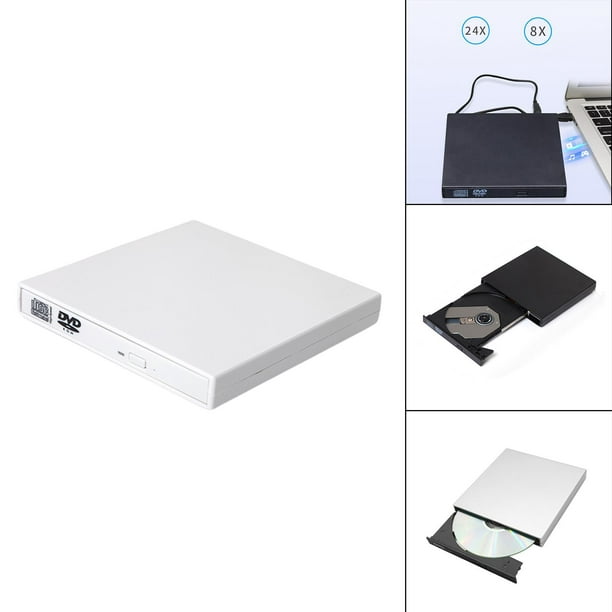 Lector/Grabadora de CD Externa USB, Quemador de DVD para Unidad Externa  Sunnimix