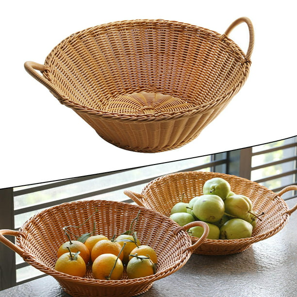 frutero grande de mesa de metal cesta de cocina Verduras almacenamiento de  pan