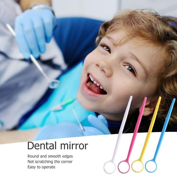 Espejo dental de acero inoxidable 1 pieza Dentista Odontología Bucal  Instrumentos Herramientas Blanqueamiento dental