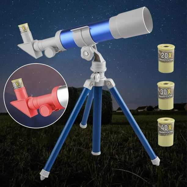 Comprar Telescopio para niños 20X-30X-40X Telescopio astronómico ajustable  con trípode para niños principiantes