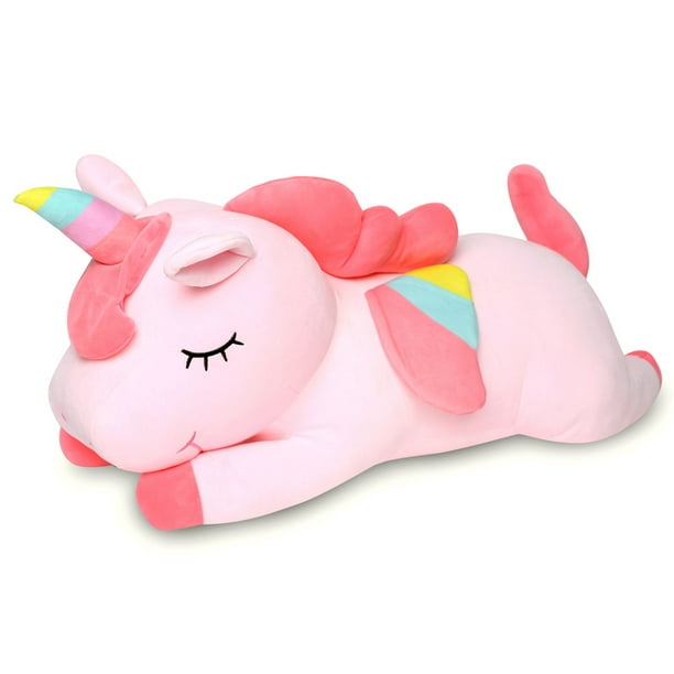 Unicornio relleno peluche animal almohada suave regalo esponjoso