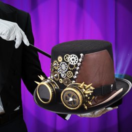 Retro Steampunk Hat Bowler Costume Accesorios Mujeres Hombres