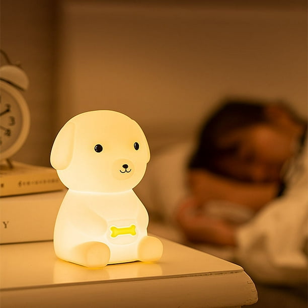 Luz Nocturna Infantil Recargable Lámpara de Noche LED Luz Quitamiedos para  Bebé con Colores Portátil Luz de Noche USB Quitamiedos para Niños