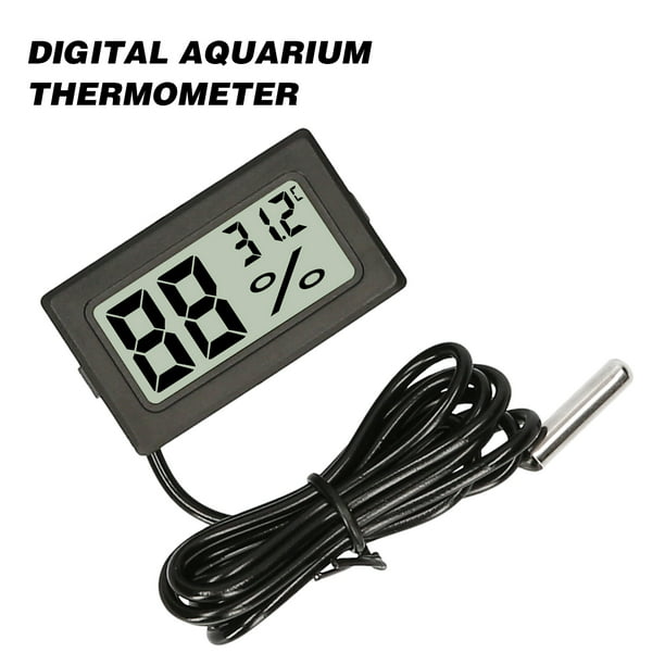 Comprar Termómetro digital para acuario LCD Medidor de temperatura para  pecera con sonda NTC impermeable