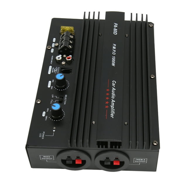 Amplificador de alta potencia de audio de coche de 12 V 300 W, tablero de  amplificador de potencia de automóvil, placa de woofer de graves de coche