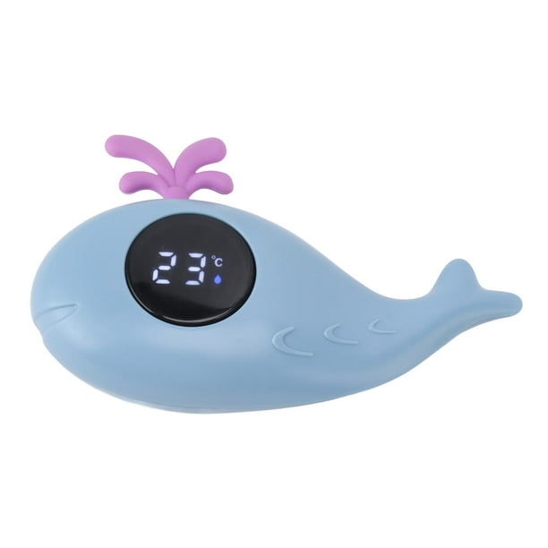  Aquatopia Termómetro de baño para bebé, juguete flotante con  alarma audible digital, termómetro de agua para bebés para temperatura del  baño, lindos artículos esenciales de baño para bebés, pitidos : Bebés