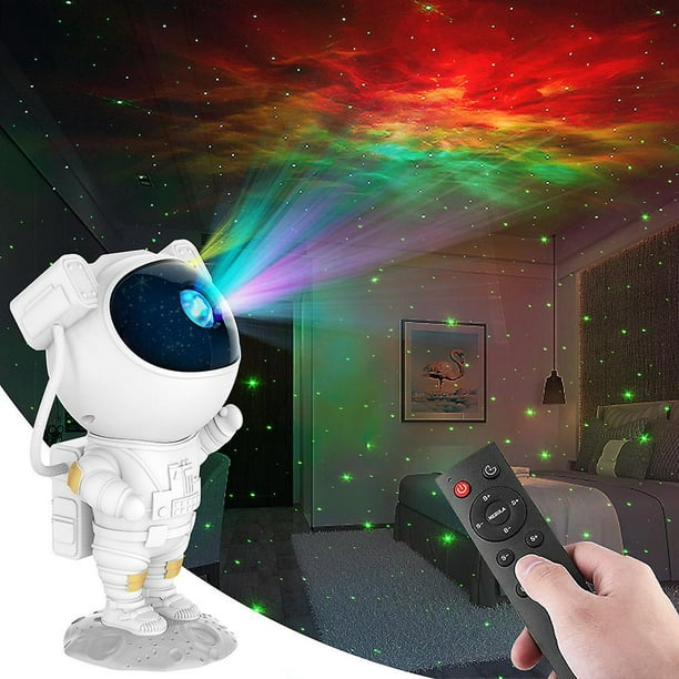 Proyector de luz de astronauta Proyector de estrellas Galaxy Luz de noche  Carga USB Mini nebulosa Luz de noche estrellada Astronauta De cielo  estrellado Proyector Lámpara